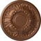 Ekena Millwork Wakefield Ceiling Medallion (Fits Canopies up to 3 5/8"), 11 3/4"OD x 1 1/4"P, Polished Copper CM11WAPOS - alternate 1